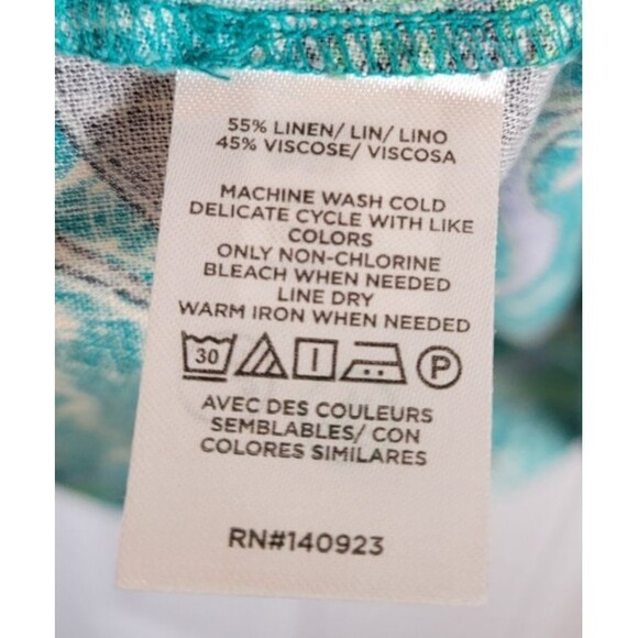 NWT Loft Floral Linen Blend Top Size S - Picture 7 of 8